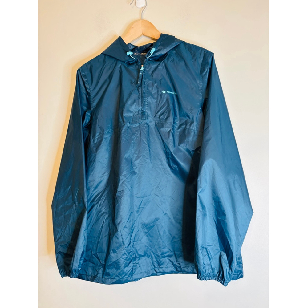 Quechua Womens Waterproof Hiking Raincoat Decathlon S/M Blue Gorpcore Outdoor - Picture 8 of 14